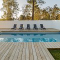 What kind of decking options are available for my swimming pool?